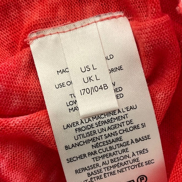 We the Free Free People Kia Henley Button T-Shirt strawberry burnout paper thin - Picture 13 of 15